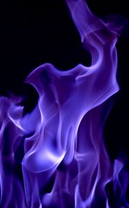 Превью обои дым, огонь, цветной, фиолетовый