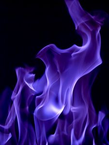 Превью обои дым, огонь, цветной, фиолетовый