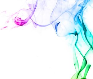 Превью обои дым, разноцветный, абстракция, минимализм