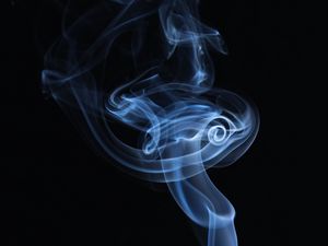 Превью обои дым, темный, черный, макро