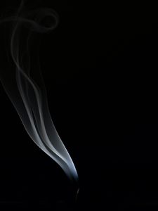Превью обои дым, темный, черный, минимализм