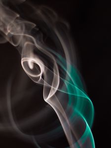 Превью обои дым, цветной дым, спираль, закрученный