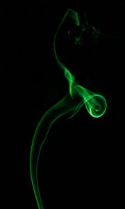 Превью обои дым, зеленый, темный, цветной дым