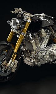 Превью обои ecosse heretic titanium, ecosse moto works, мотоцикл, самый дорогой мотоцикл в мире