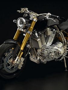 Превью обои ecosse heretic titanium, ecosse moto works, мотоцикл, самый дорогой мотоцикл в мире