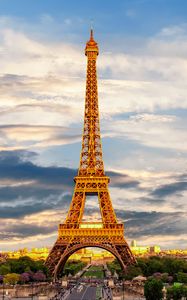 Превью обои эйфелева башня, париж, франция, достопримечательность
