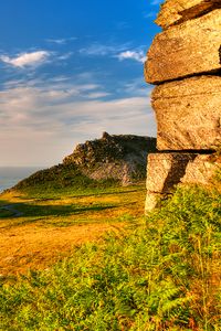 Превью обои эксмур, сомерсет, трава, небо, hdr