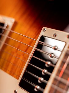 Превью обои электрогитара, гитара, струны, музыка