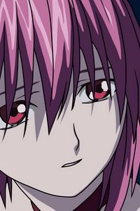 Превью обои elfen lied, девушка, взгляд, печаль