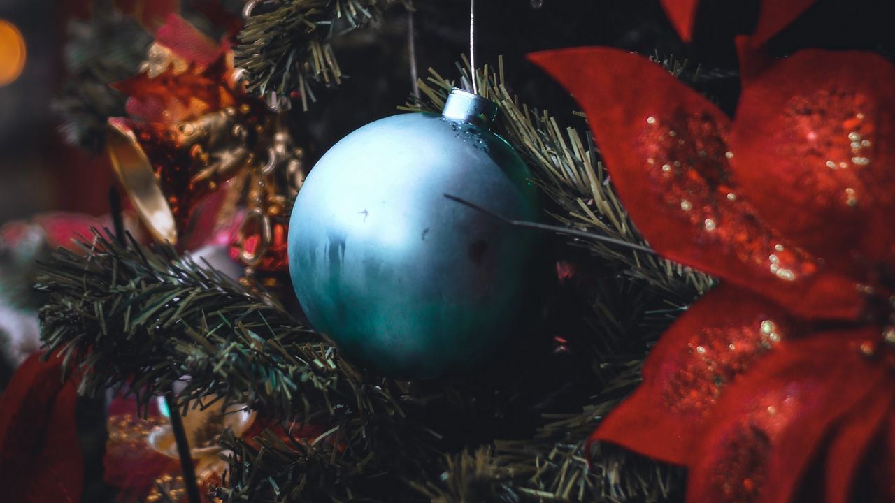 Обои елка, украшения, новый год, рождество, праздники