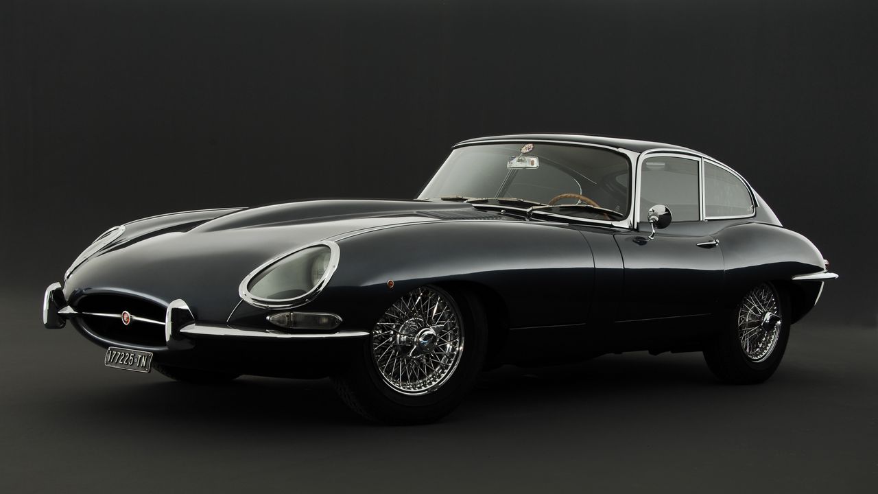 Обои e-type, jaguar, ретро, спорткар