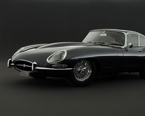 Превью обои e-type, jaguar, ретро, спорткар