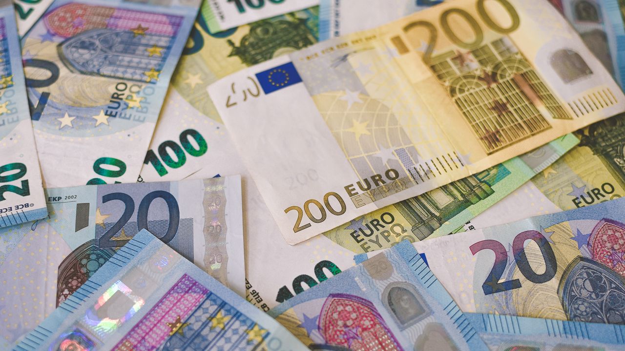 Обои евро, деньги, наличные, купюры, банкноты