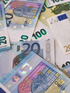 Превью обои евро, деньги, наличные, купюры, банкноты