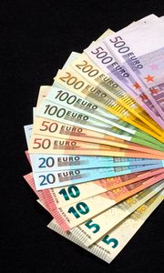 Превью обои евро, купюры, валюта, деньги