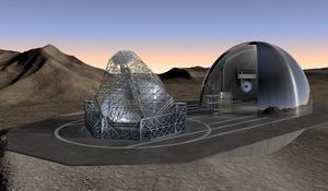 Превью обои европейский чрезвычайно большой телескоп, european extremely large telescope, e-elt, чили, 2014