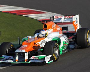 Превью обои f1, force india, 2012, трек