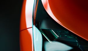 Превью обои фара, авто, красный