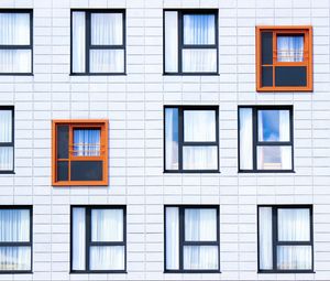 Превью обои фасад, окна, здание, минимализм, контраст