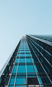 Превью обои фасад, здание, архитектура, вид снизу, минимализм, небо