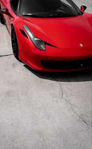 Превью обои ferrari 458, ferrari, автомобиль, спорткар, красный