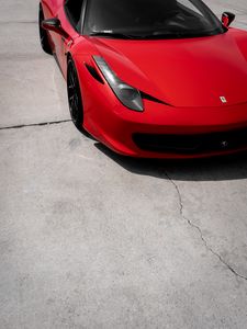 Превью обои ferrari 458, ferrari, автомобиль, спорткар, красный
