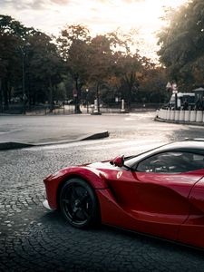 Превью обои ferrari 458, ferrari, автомобиль, спорткар, вид сбоку