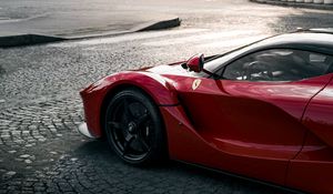 Превью обои ferrari 458, ferrari, автомобиль, спорткар, вид сбоку