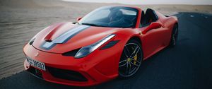 Превью обои ferrari 458, ferrari, спорткар, красный