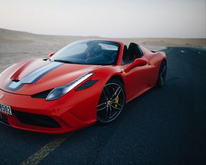 Превью обои ferrari 458, ferrari, спорткар, красный