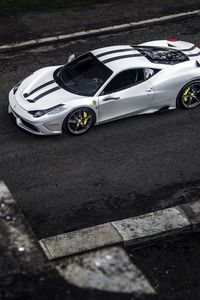 Превью обои ferrari, 458, машины, вид сверху