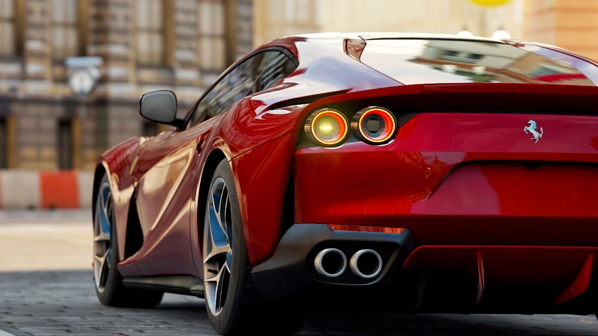 Скачать 1920x1080 ferrari 812 superfast, ferrari 812, ferrari, спорткар,  красный обои, картинки full hd, hdtv, fhd, 1080p