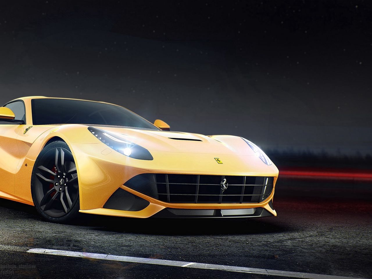 Ferrari f12 Berlinetta Yellow