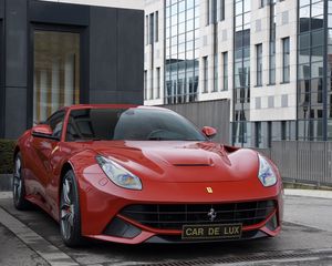 Превью обои ferrari f12, ferrari f12berlinetta, красный, gran turismo, спорткар