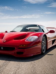 Превью обои ferrari, f50, 1995, красный