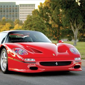 Превью обои ferrari, f50, preserial, красный, вид спереди