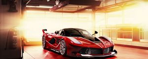 Превью обои ferrari fxx-k, спорткар, красный