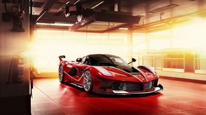 Превью обои ferrari fxx-k, спорткар, красный