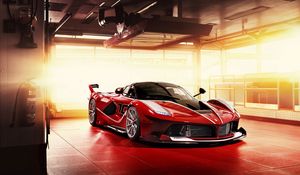 Превью обои ferrari fxx-k, спорткар, красный