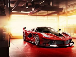 Превью обои ferrari fxx-k, спорткар, красный