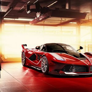 Превью обои ferrari fxx-k, спорткар, красный