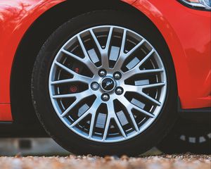 Превью обои ferrari, колесо, шина