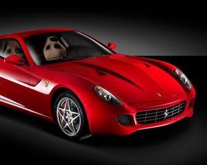 Превью обои ferrari, scaglietti, красный, феррари