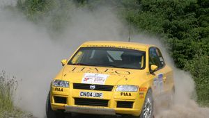 Превью обои fiat stilo, abarth, желтый, вид спереди, фиат стило, спорт, автомобиль, природа