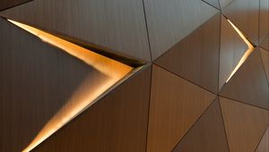 Превью обои фигуры, линии, абстракция, коричневый