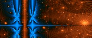 Превью обои фигуры, свечение, лучи, линия, абстракция