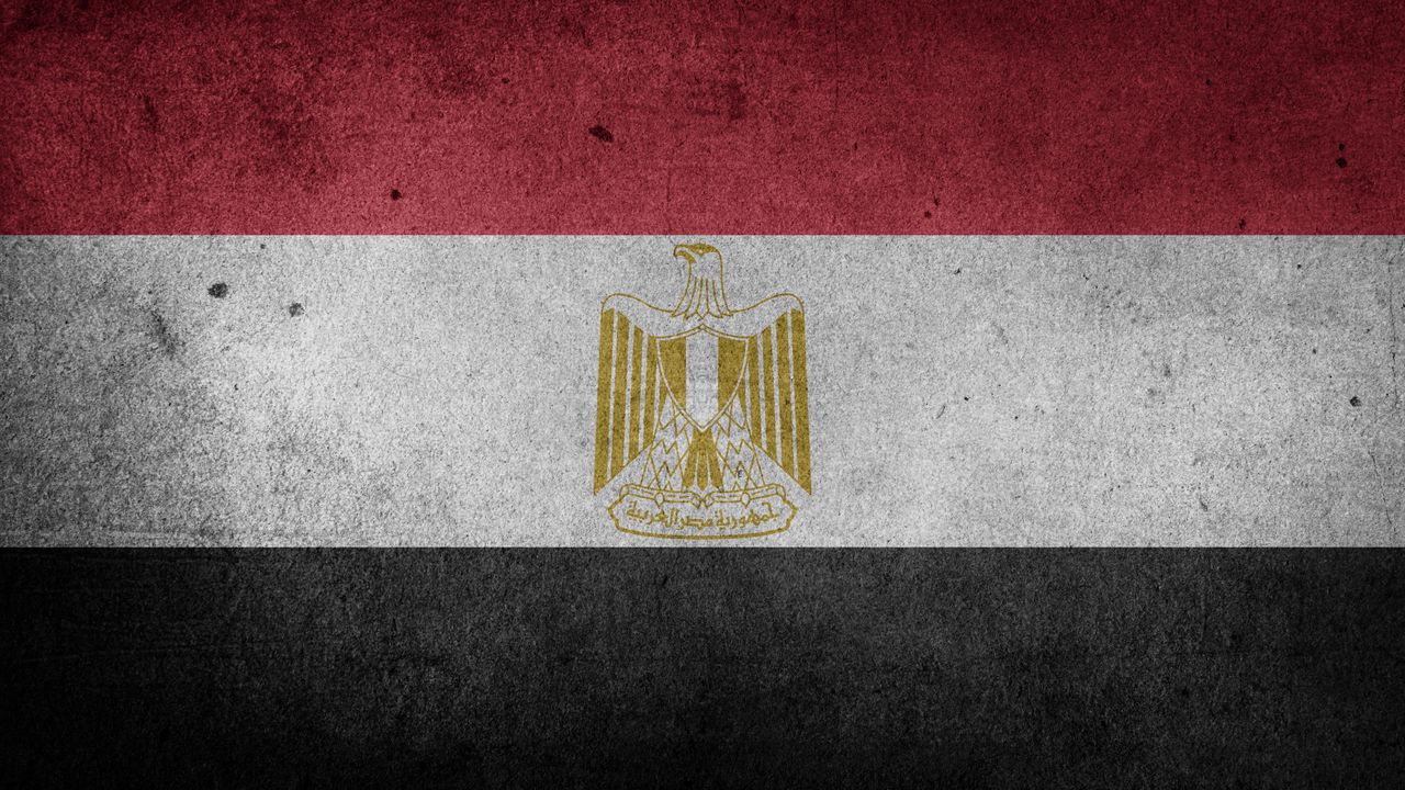 Обои флаг, египет, символика, текстура
