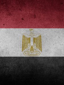 Превью обои флаг, египет, символика, текстура