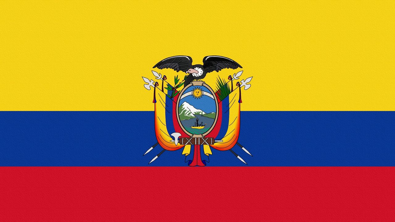 Обои флаг, эквадор, герб