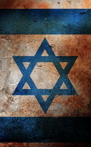 Превью обои флаг, израиль, цвета, поверхность, краска